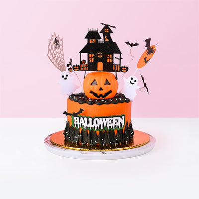 Spooky Halloween Pumpkin cake Eats & Treats - CakeRush