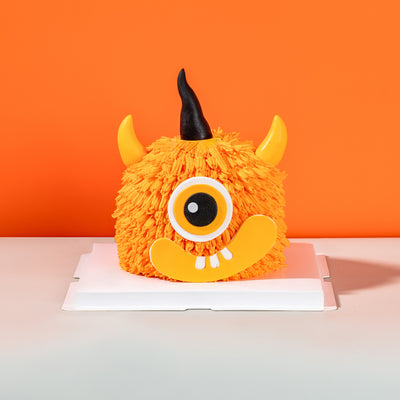 Halloween Orange Monster Cake cake Yippii Gift Cake - CakeRush