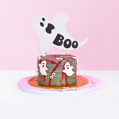 BOO Halloween Ghost Cake cake Eats & Treats - CakeRush