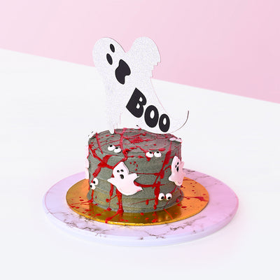 BOO Halloween Ghost Cake cake Eats & Treats - CakeRush