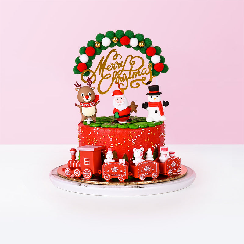 North Pole Train Cake cake_christmas Eats & Treats - CakeRush